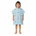 Elephant Boys Design Poncho Towel