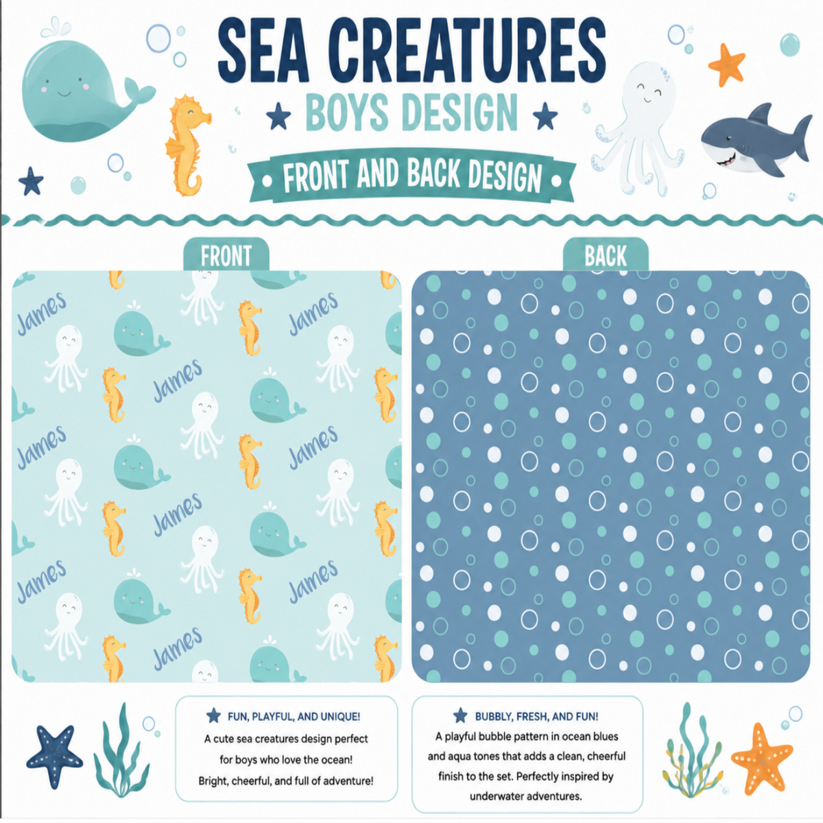 Sea Creatures Boys