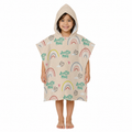 Rainbow Girls Design Poncho Towel