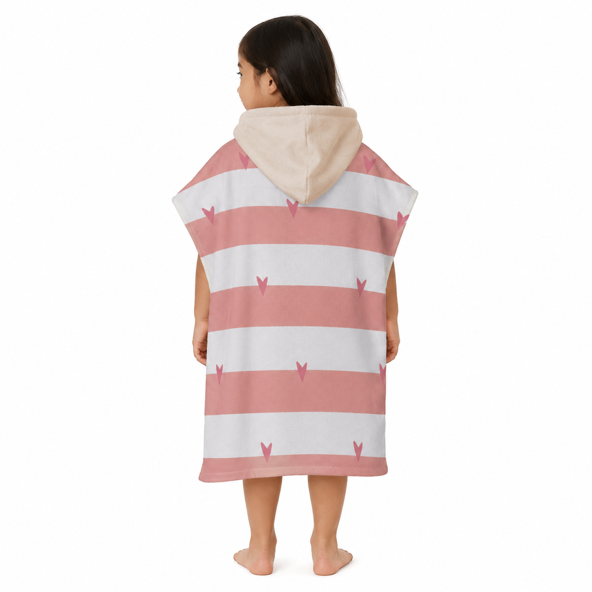 Rainbow Girls Design Poncho Towel