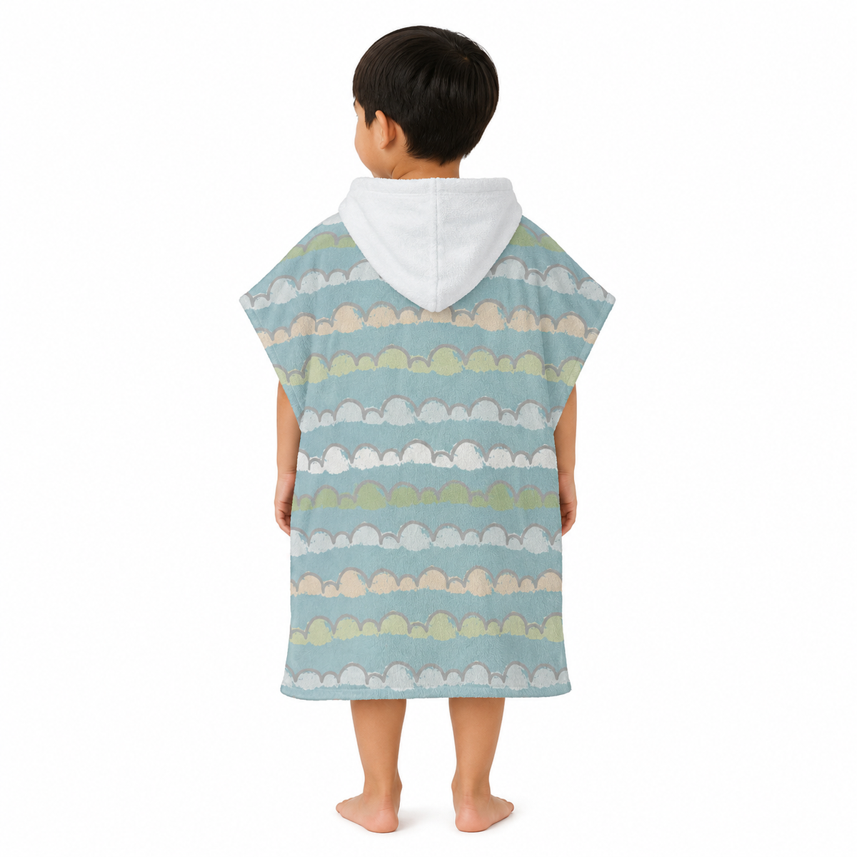 Rainbow Boys Design Poncho Towel