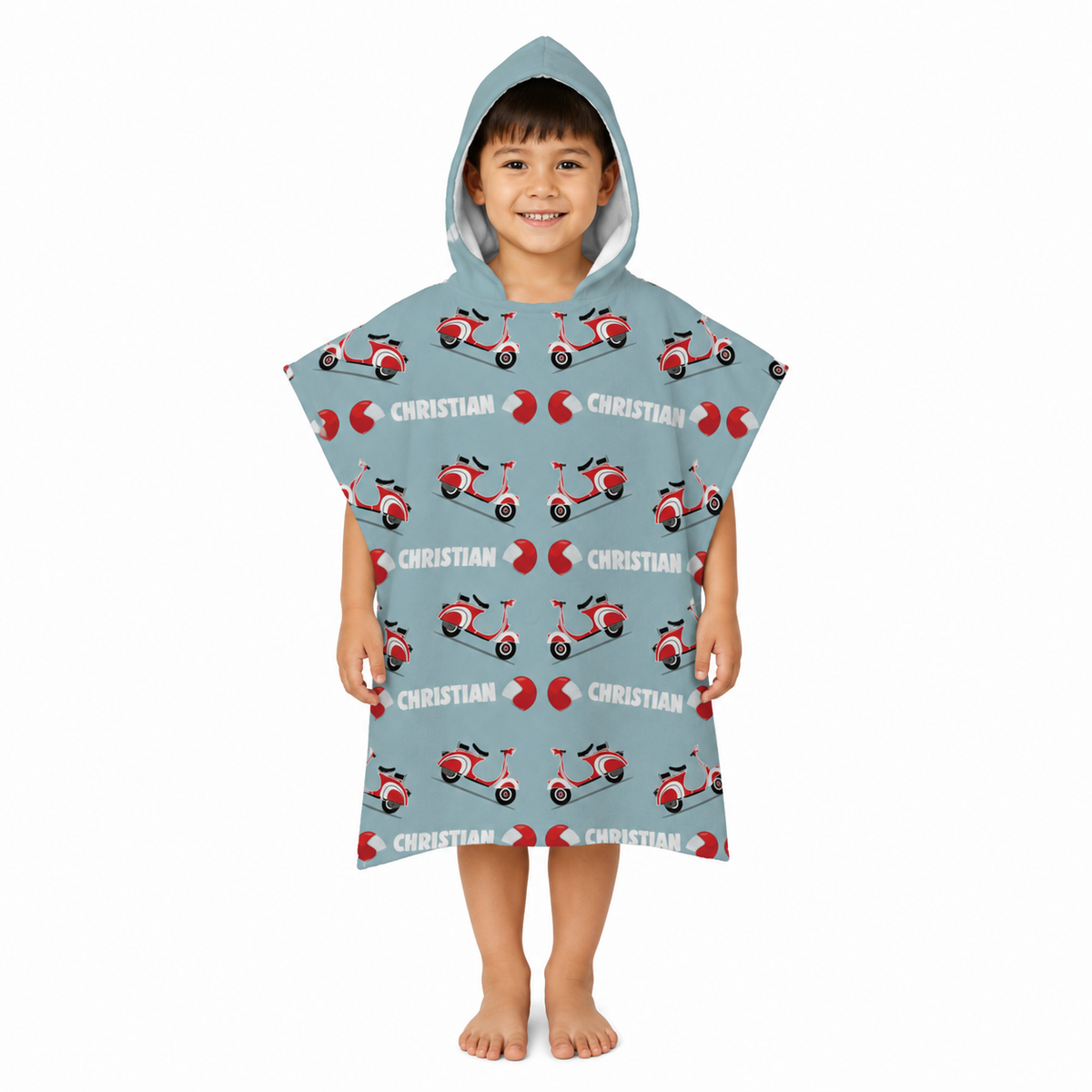 Scooter Design Poncho Towel
