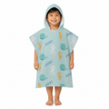 Sea Creatures Boys Design Poncho Towel