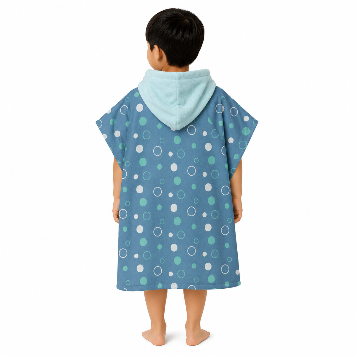 Sea Creatures Boys Design Poncho Towel