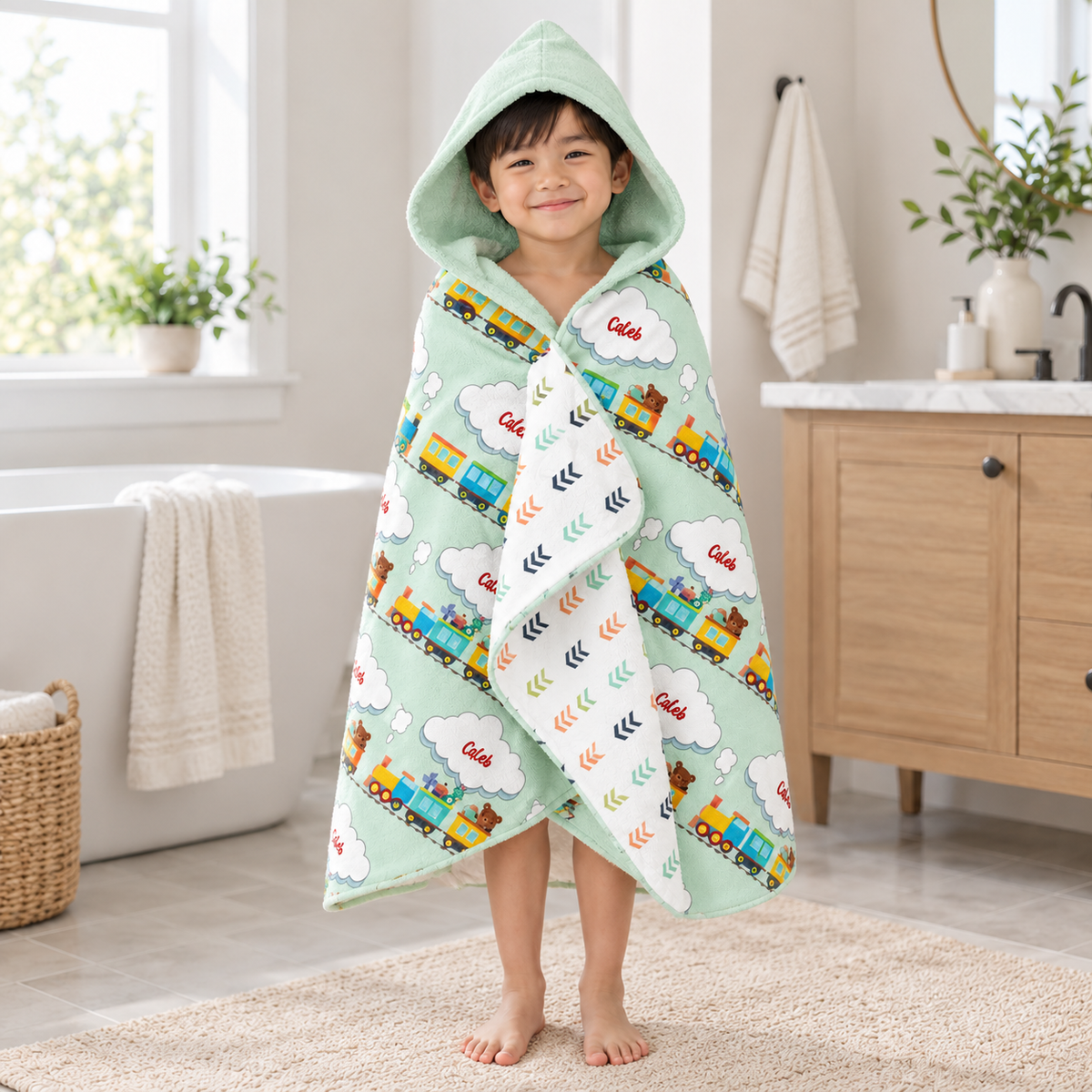 Train Hooded Towel