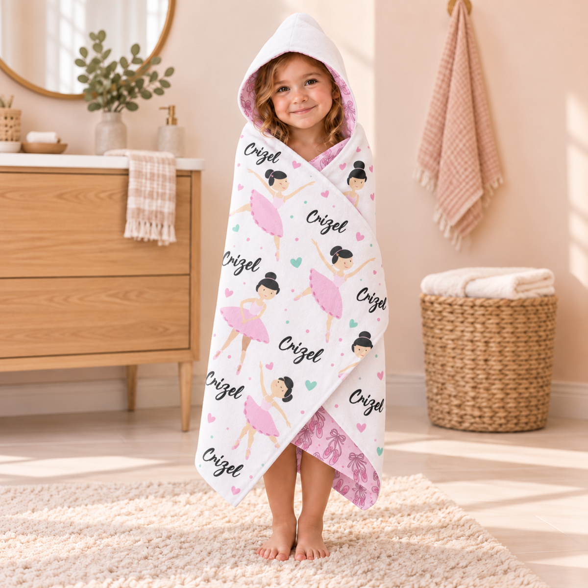 Ballerina Hooded Towel