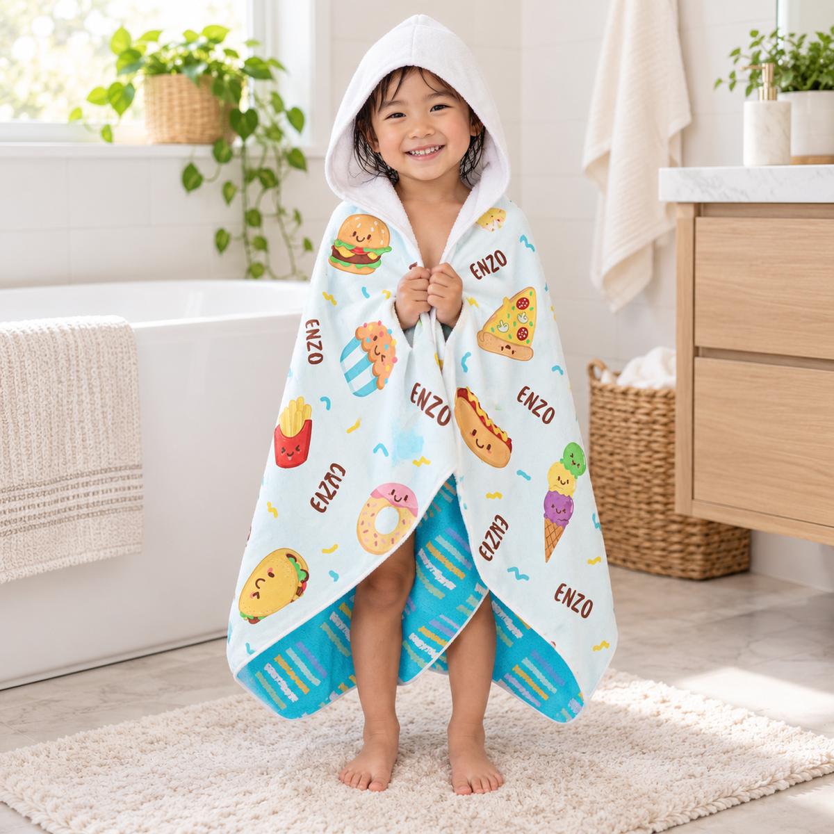 Food Hooded Towel