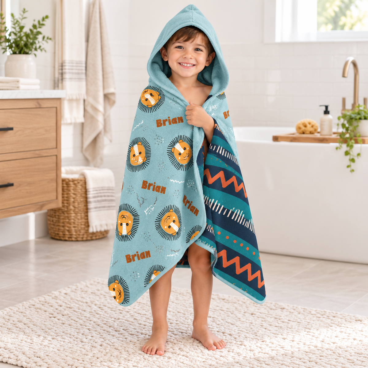 Lion Hooded Towel