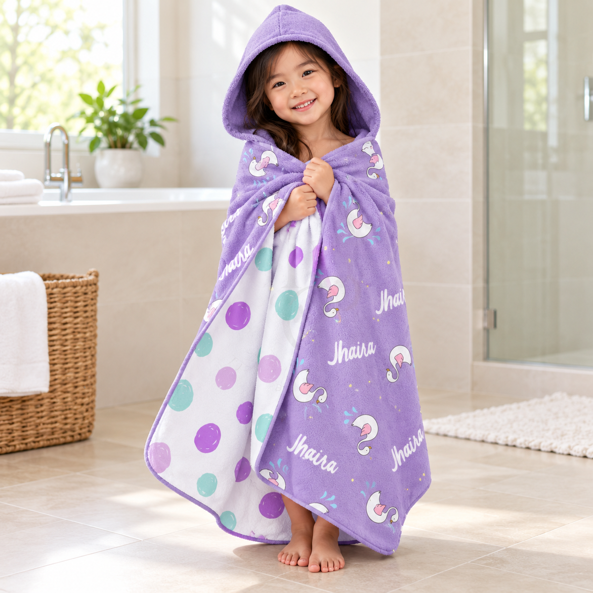 Swan Hooded Towel