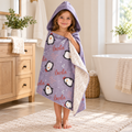Penguin Girls Hooded Towel