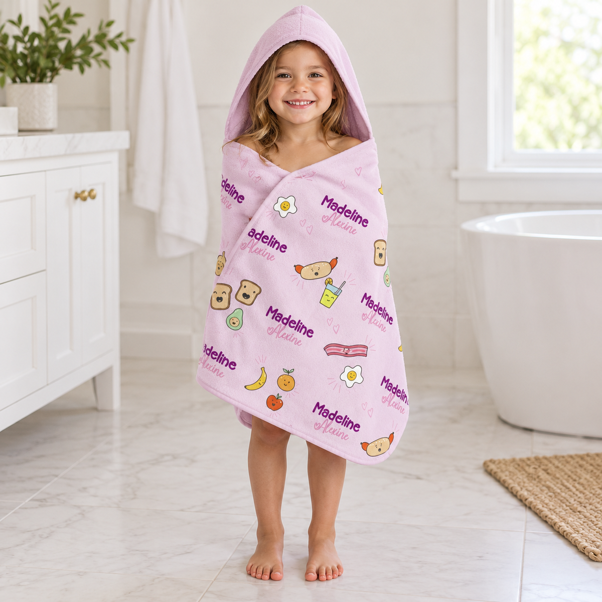 Brekky Girls Hooded Towel