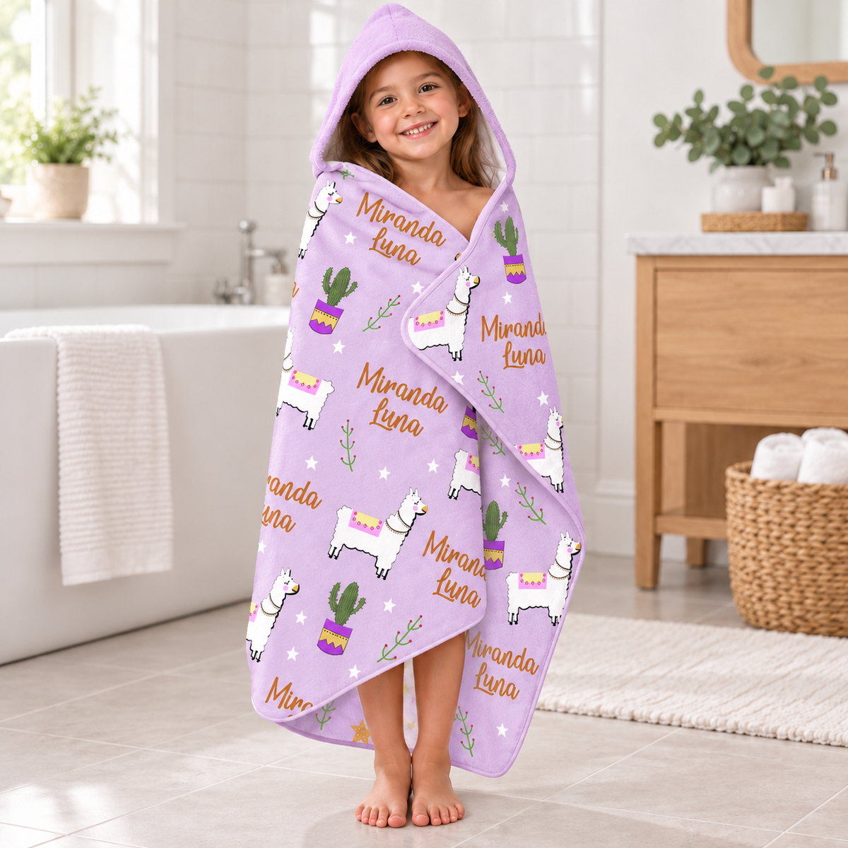Llama Hooded Towel