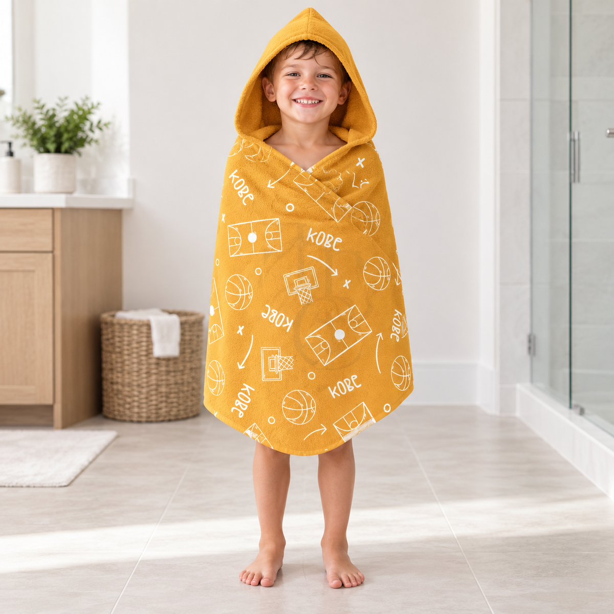 Basketball Hooded Towel