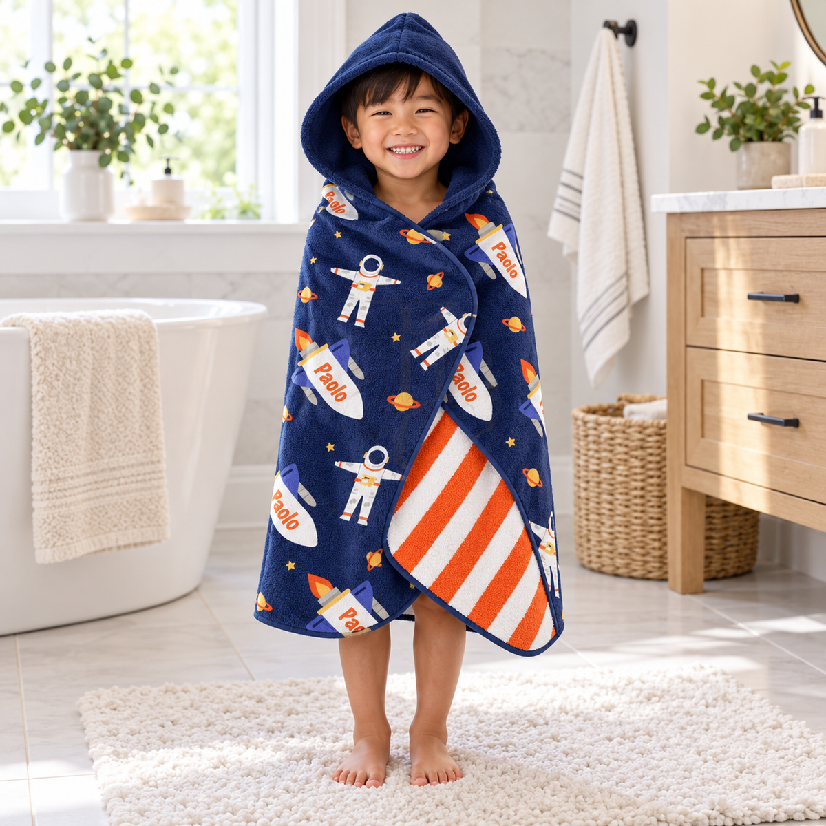 Space Hooded Towel
