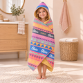 Aztec Girls Hooded Towel