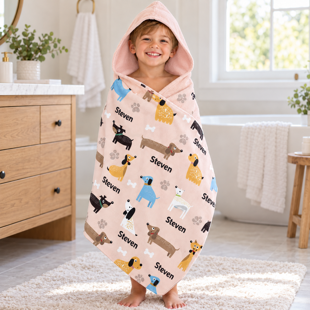 Dogs Hooded Towel