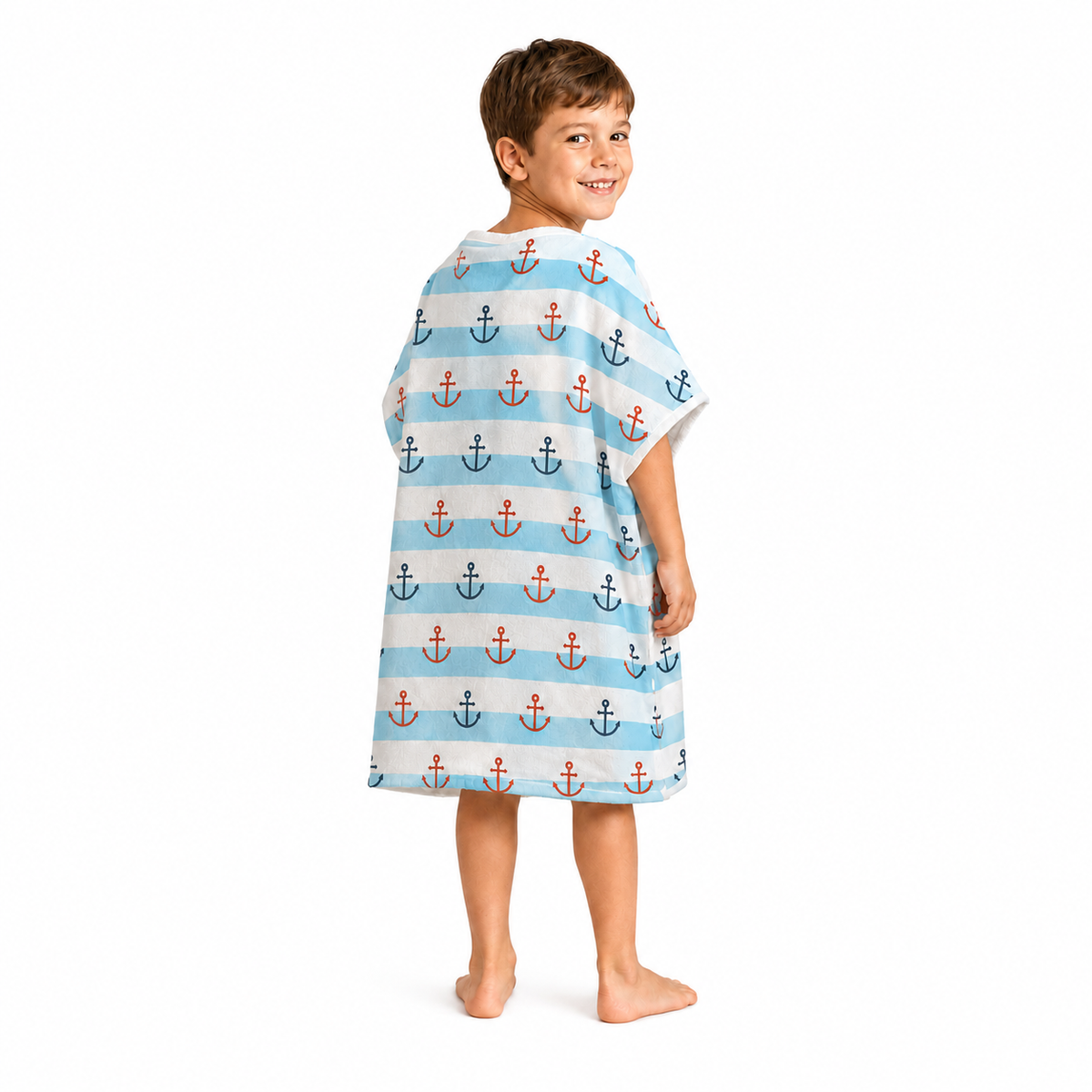 Nautical Design Poncho Towel